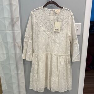 Sezane white Eva dress size 10 NWT